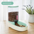 Grey automatic pet water fountain with 3.8L large capacity tank for cats and dogs