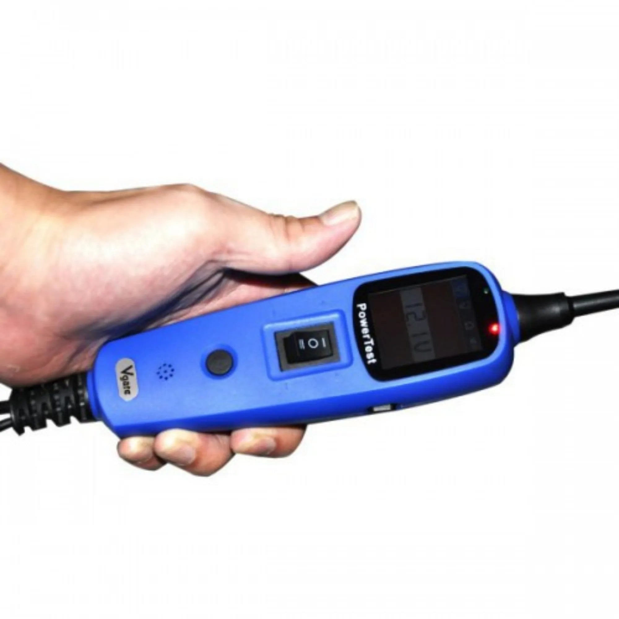 PowerTest PT150 blue automotive circuit test pen with display screen and accessories