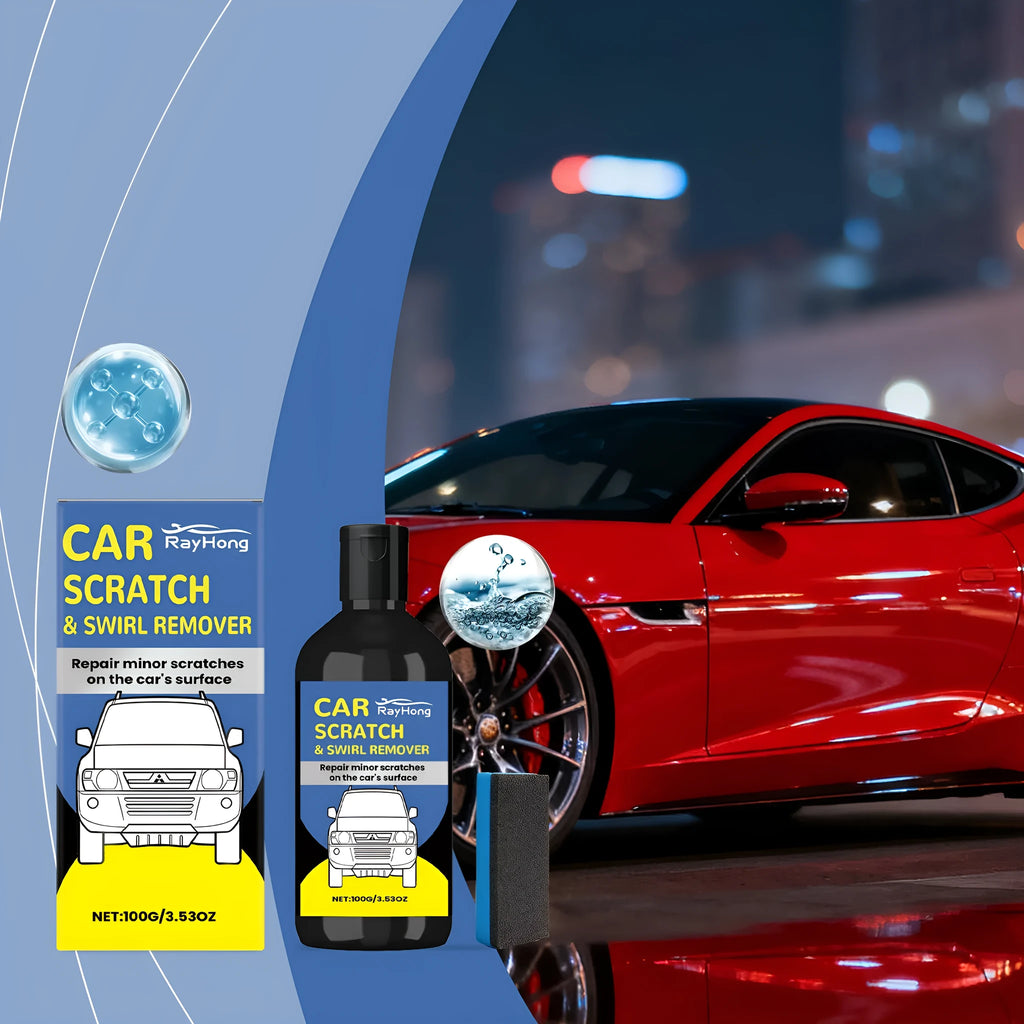 RAYHONG car scratch care cream 100g tube with sponge for car paint scratch and swirl removal