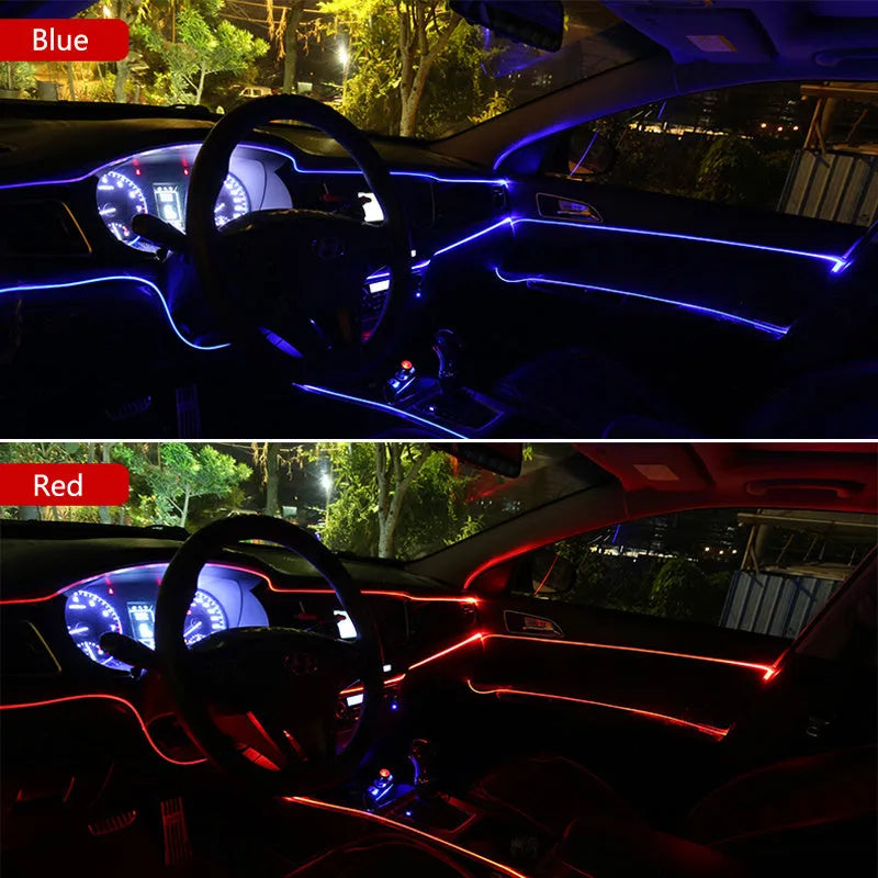 Flexible water-resistant LED strip light with 360° illumination, 1m length, 10 colour options