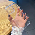 Transparent shockproof TPU phone case for Apple iPhone, back cover, solid Space Shell colour