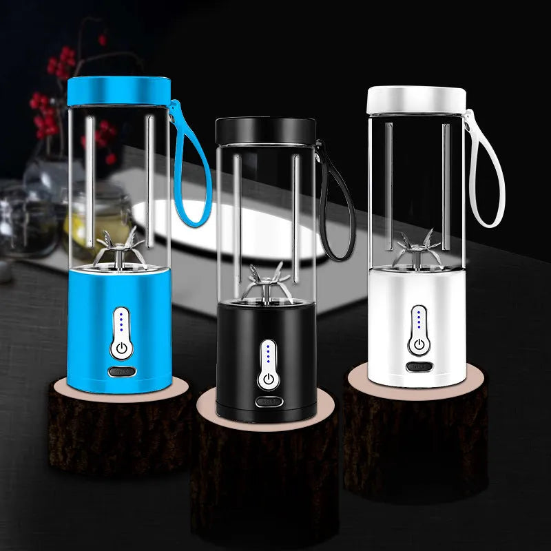 Portable hand blender with 530ml juice cup in multiple colour options