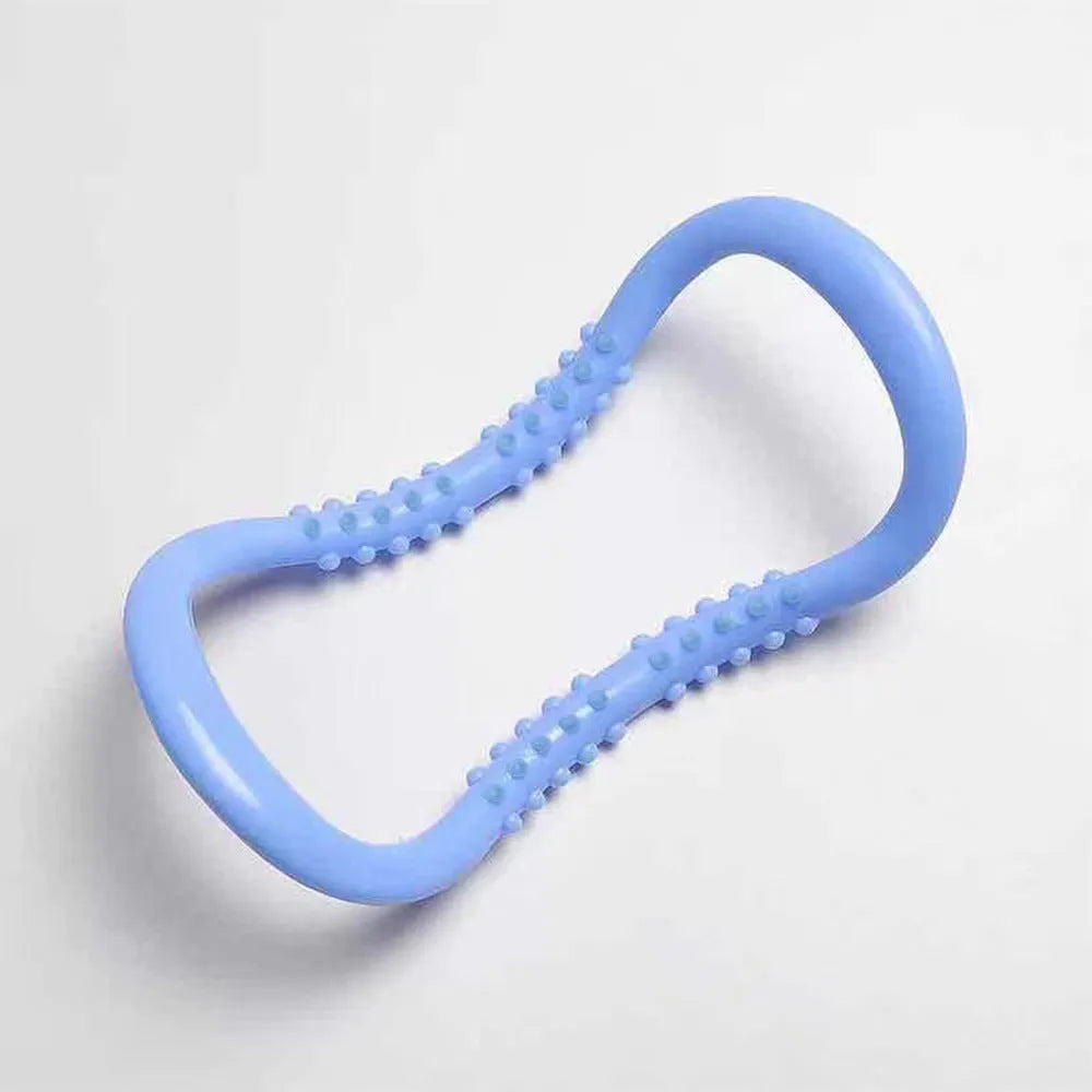 PP yoga stretching ring in blue, pink, or purple colour options