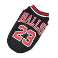 Polyester dog sweatshirt vest in black or red available in S M L XL XXL sizes
