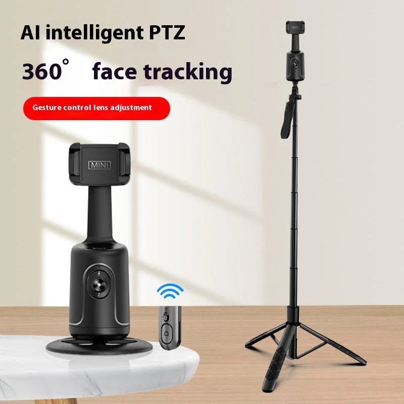 360-degree stabilizing smartphone gimbal with AI-powered face tracking for smooth, hands-free video capture