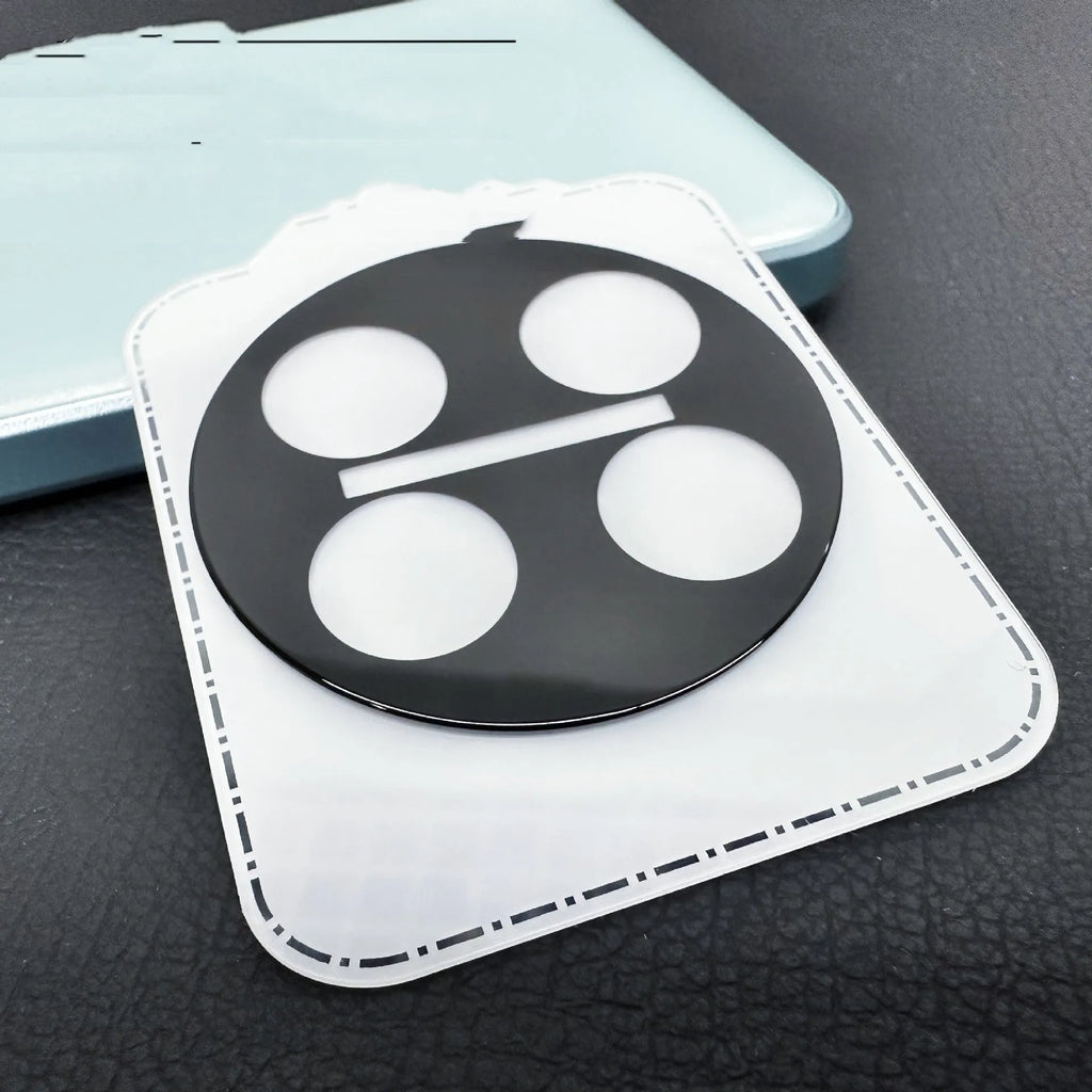 Tempered glass screen protector for OnePlus smartphones with black ring and full coverage design