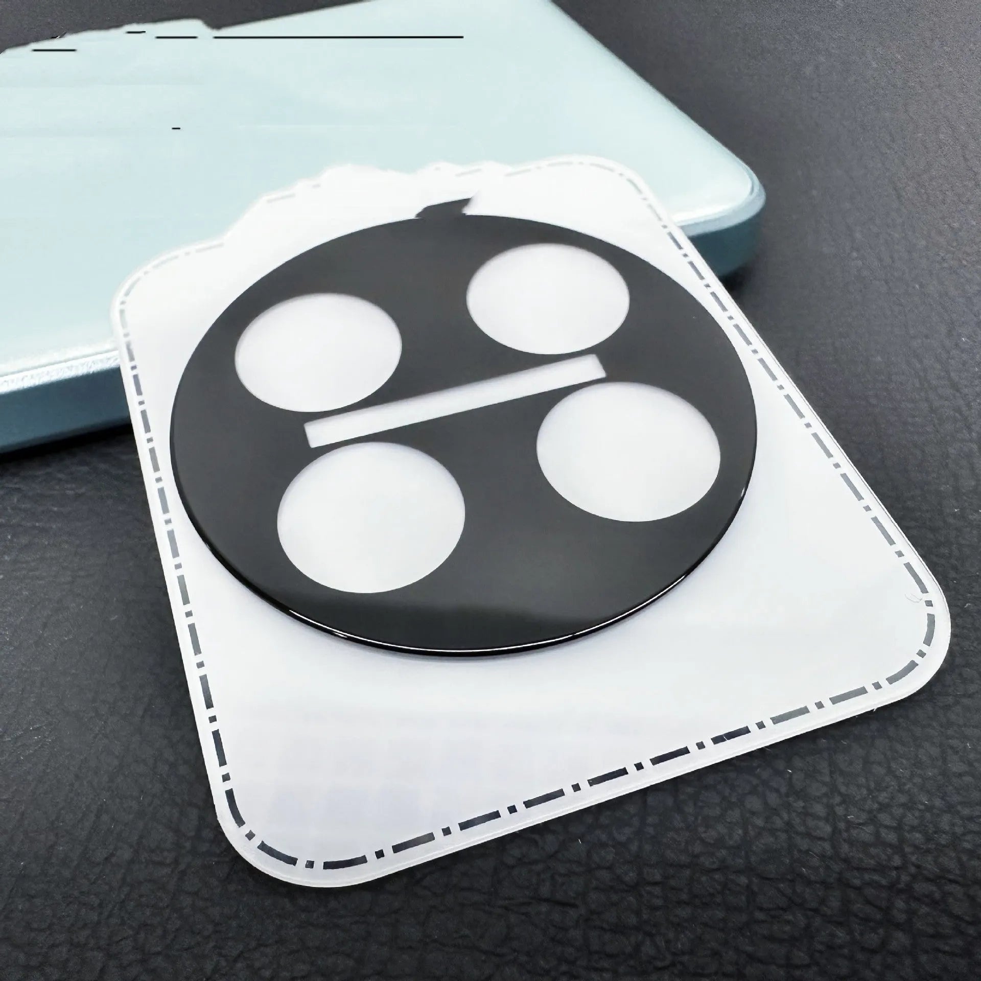 Tempered glass screen protector for OnePlus smartphones with black ring and full coverage design