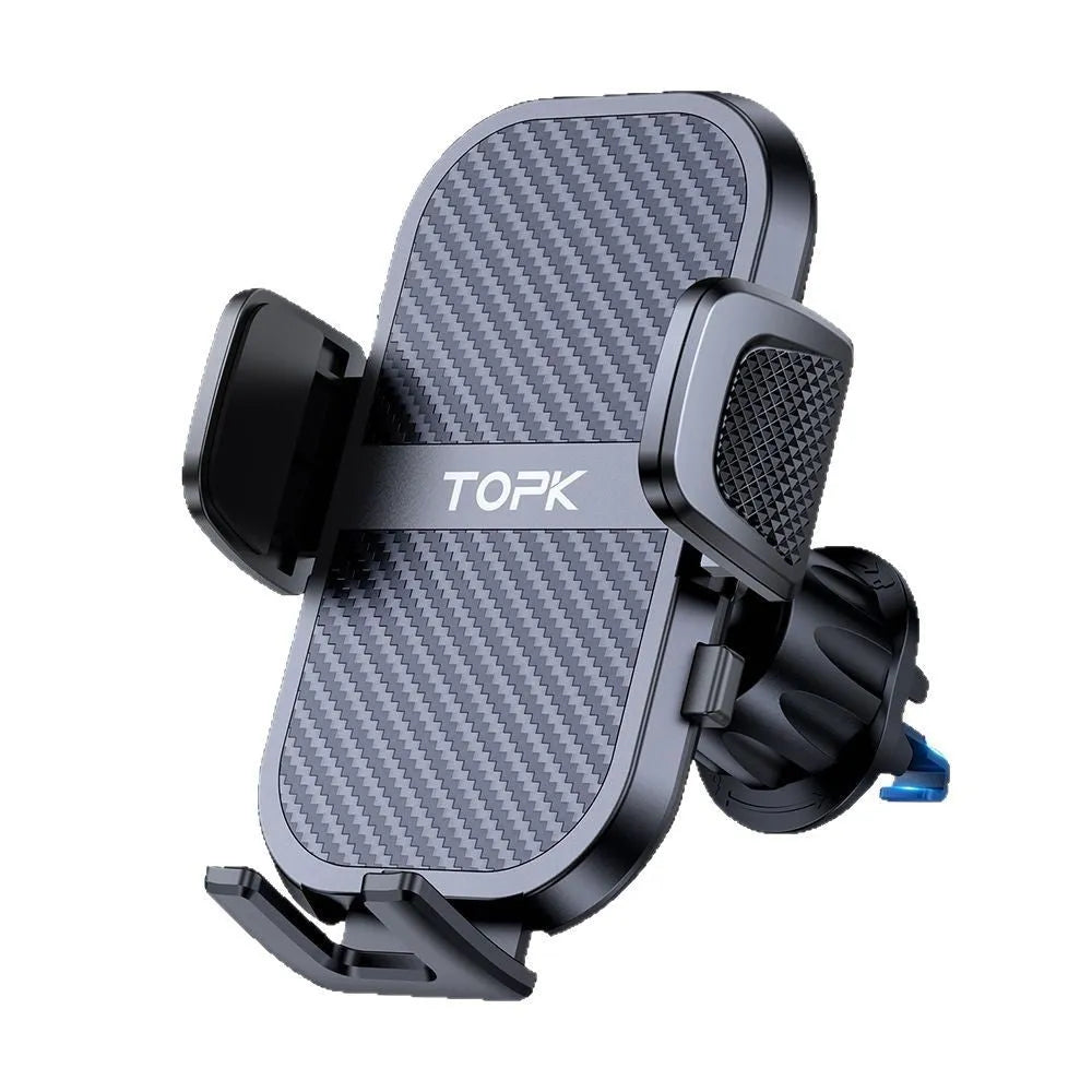 D46 series universal car phone holder with multiple bracket styles for dashboard windscreen air vent mounting