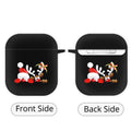 TPU Bluetooth headset cover for AirPods 1 and 2 with wallet-style slot and multi-colour camouflage pattern