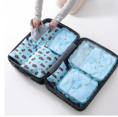 Premium waterproof travel packing cubes in various colors for organized packing and storage