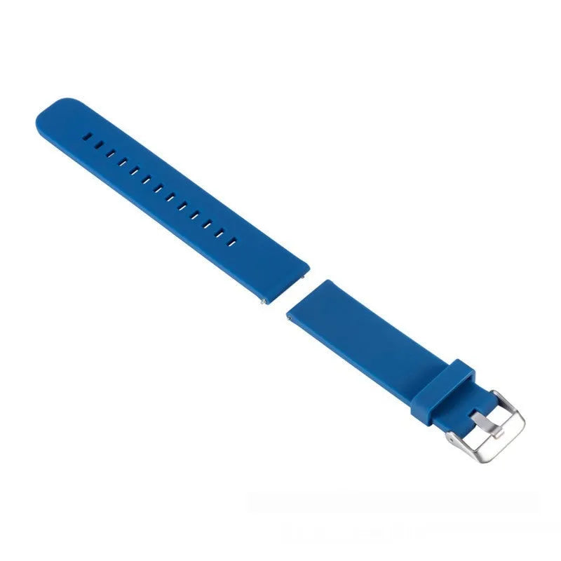 Solid colour silicone replacement strap for Jiaming Forerunner 245 watch in seven colour options