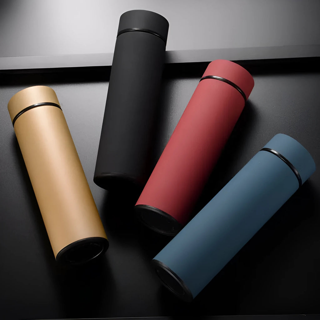 450ml stainless steel vacuum insulated water bottle in straight cup style with arrow mouth