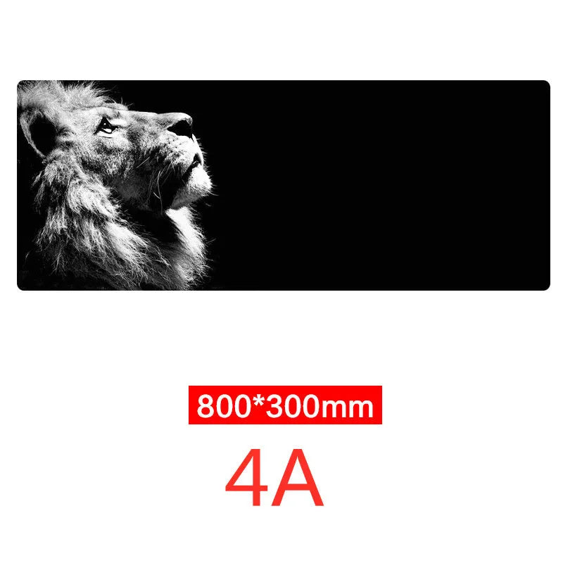 Oversized mouse pad 300 x 800mm with non-slip rubber base and cloth surface heat transfer print design