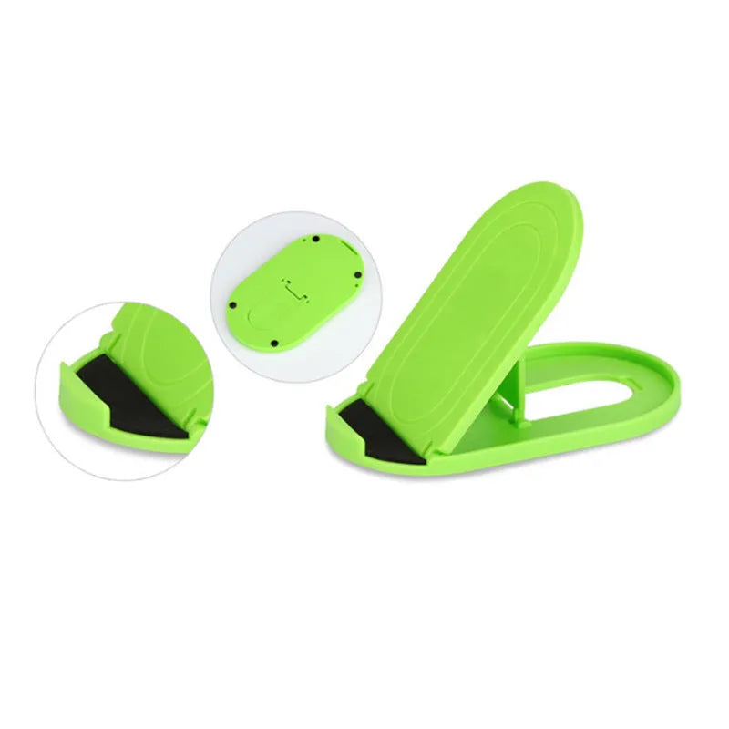 Plastic mobile phone stand with lazy bracket mechanism in various colour options
