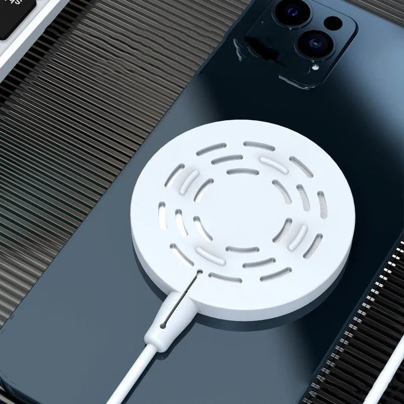 Magnetic silicone wireless charger protective cover for MagSafe in white, pink, grey, or black