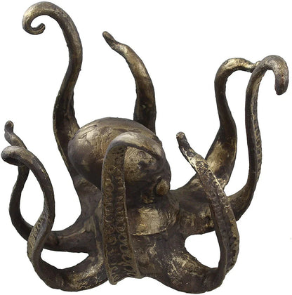 Decorative resin octopus table topper that holds small tea cups and coffee mugs, adding a nautical touch to your home or office decor