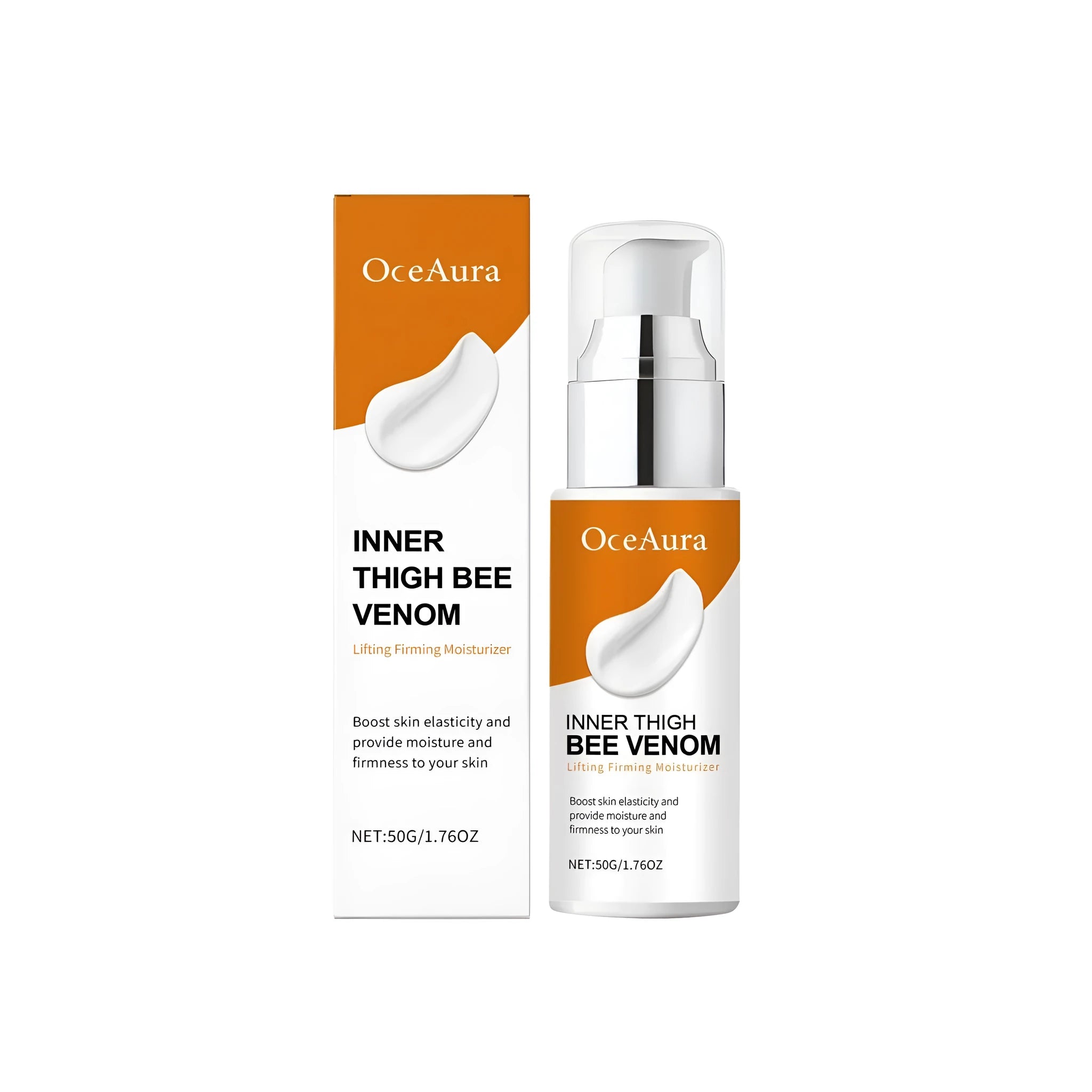 50g tube of internal thigh firming cream with honey and coffee extract.