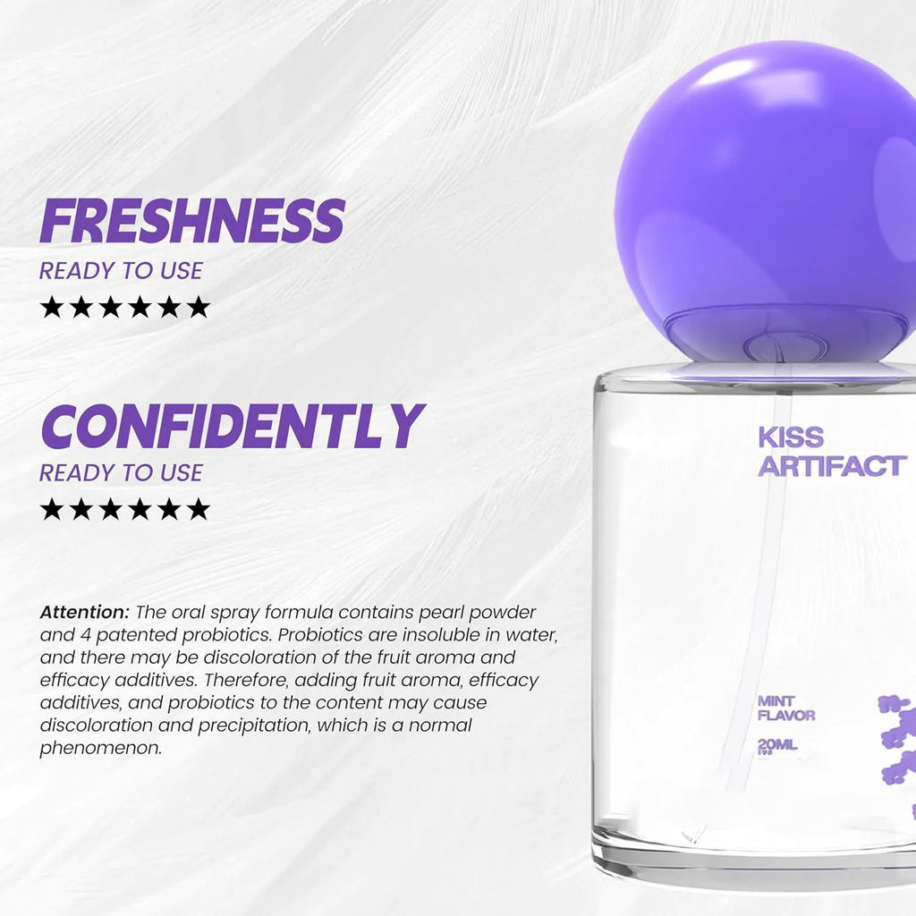 20ml portable oral spray bottle with long-acting probiotics for hydrating oral care