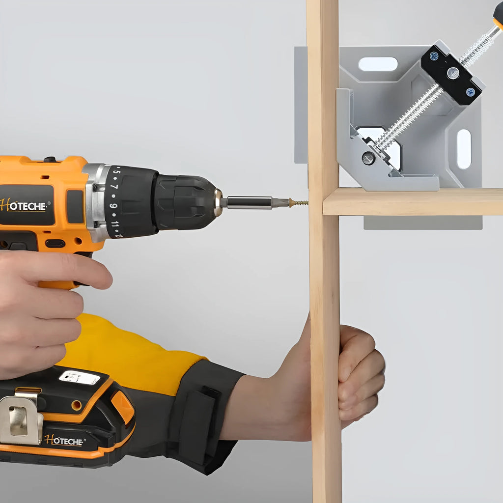 90 degree right angle clamp in aluminium alloy for woodworking corner holding, single or 2PCs option