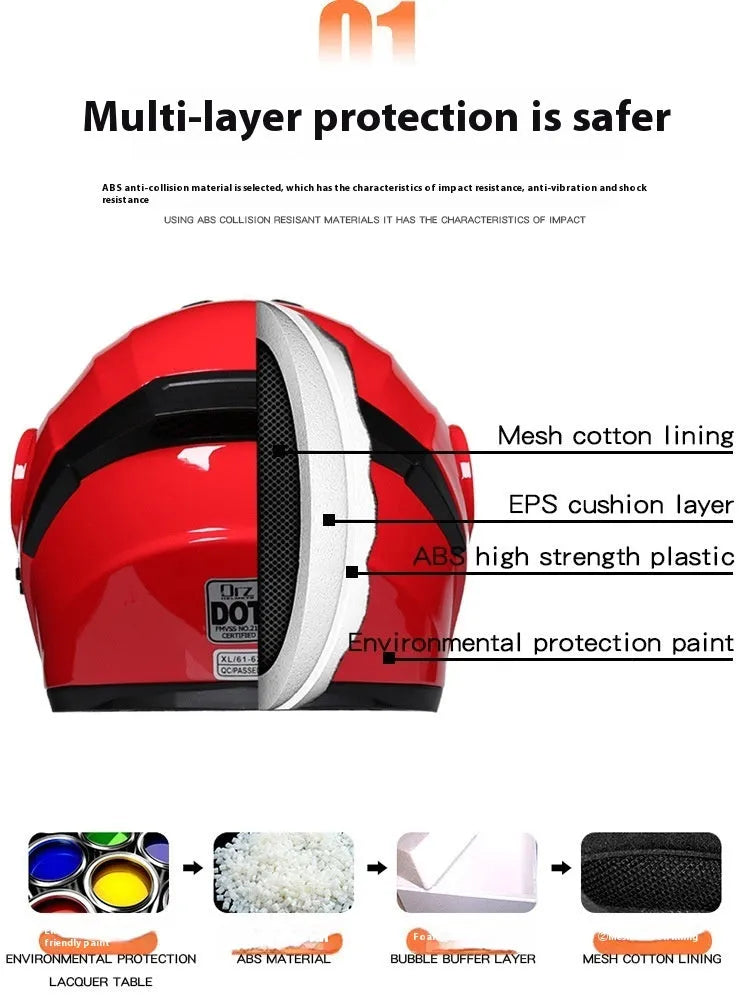 Matte black full face motorcycle helmet with integrated battery visor on a stand