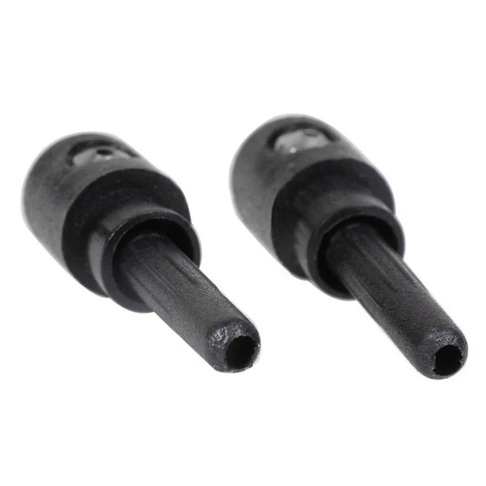 Black plastic rear windshield washer nozzle for Volkswagen Golf and Audi Skoda vehicles