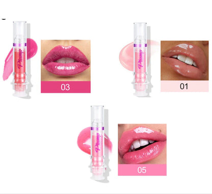 Kissably Soft Liquid Lipstick in various shimmery colors, creating a vibrant and hydrating lip look