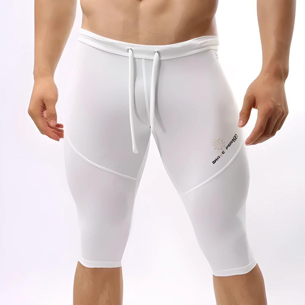 Cycling pants in black, blue, green, white; nylon spandex blend; sizes S M L with waist hip measurements