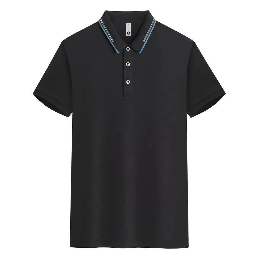 Women's asymmetric cotton blend blouse with bead chain jacquard lapel detail in Korean style.