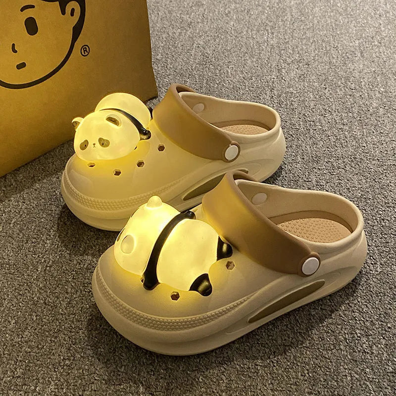 Women's anti-slip PVC platform slippers closed toe white rose colour injection molded sole