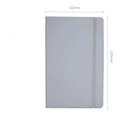 A5 tactile PU hardcover notebook with 96 sheets, available in multiple colours including black and champagne gold