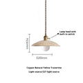 Modern cream-yellow huangdongshi stone chandelier, LED suspension ceiling light for study or restaurant.