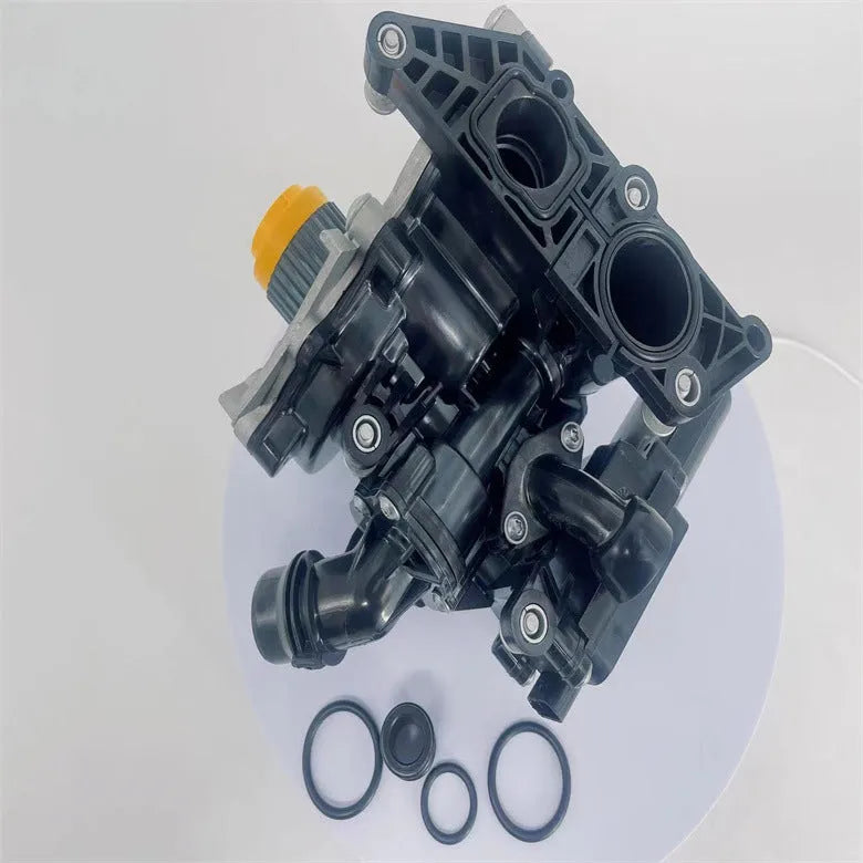 Black water pump assembly for Volkswagen and Audi engines with OEM numbers 06L121111H 06K121600 06K121011 06L121012