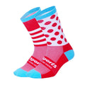 Nylon blend cycling running skate socks in multiple colours including black blue and orange