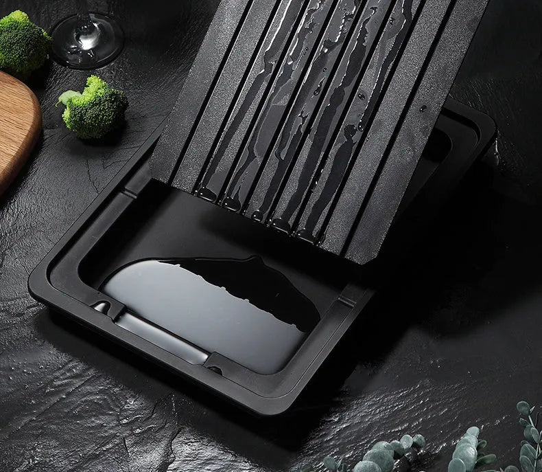 Quick defrost tray with drip tray, silica gel and aluminium alloy, fast thawing plate for frozen food, multiple sizes