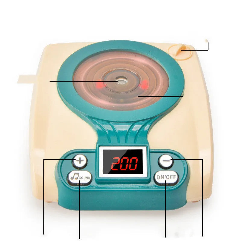 Plastic kitchen play toy with induction cooker design for infant development