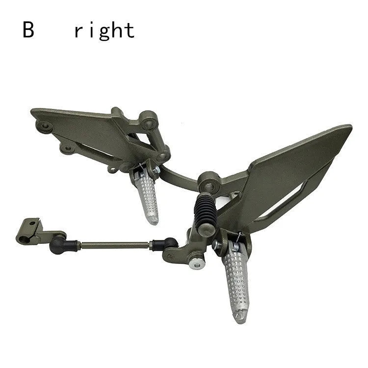 Little Ninja motorcycle brake pedal shift lever bracket in black or titanium, left or right forefoot