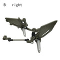 Little Ninja motorcycle brake pedal shift lever bracket in black or titanium, left or right forefoot