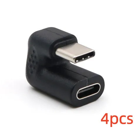 Plastic male to female adapter extension cable with U-bend design and four standard adapters
