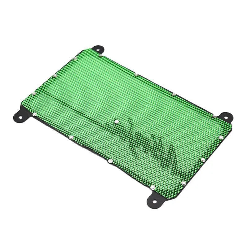 Kawasaki Z400 Ninja 400 water tank cover protective mesh in black, gold, green, and red colour options