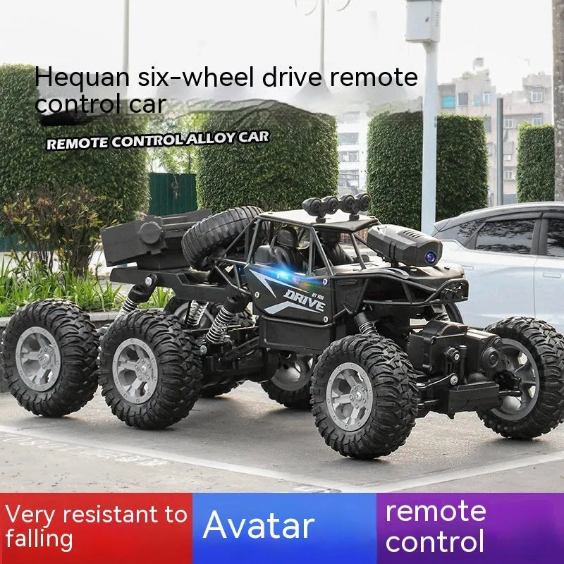 Children's large remote control car in black for climbing and drifting outdoor play