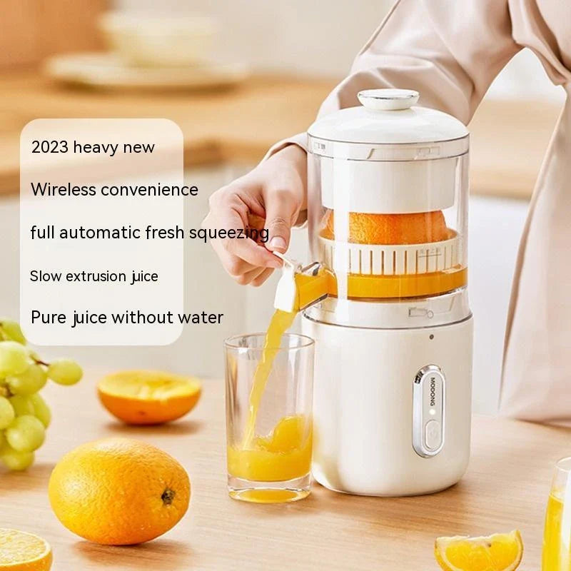 Premium wireless electric citrus juicer with USB charging, portable and compact design for healthy drinks and smoothies