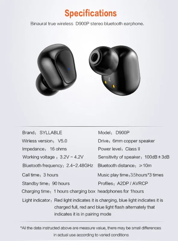White wireless TWS sports earbuds and a small rectangular charging case on a grey background.