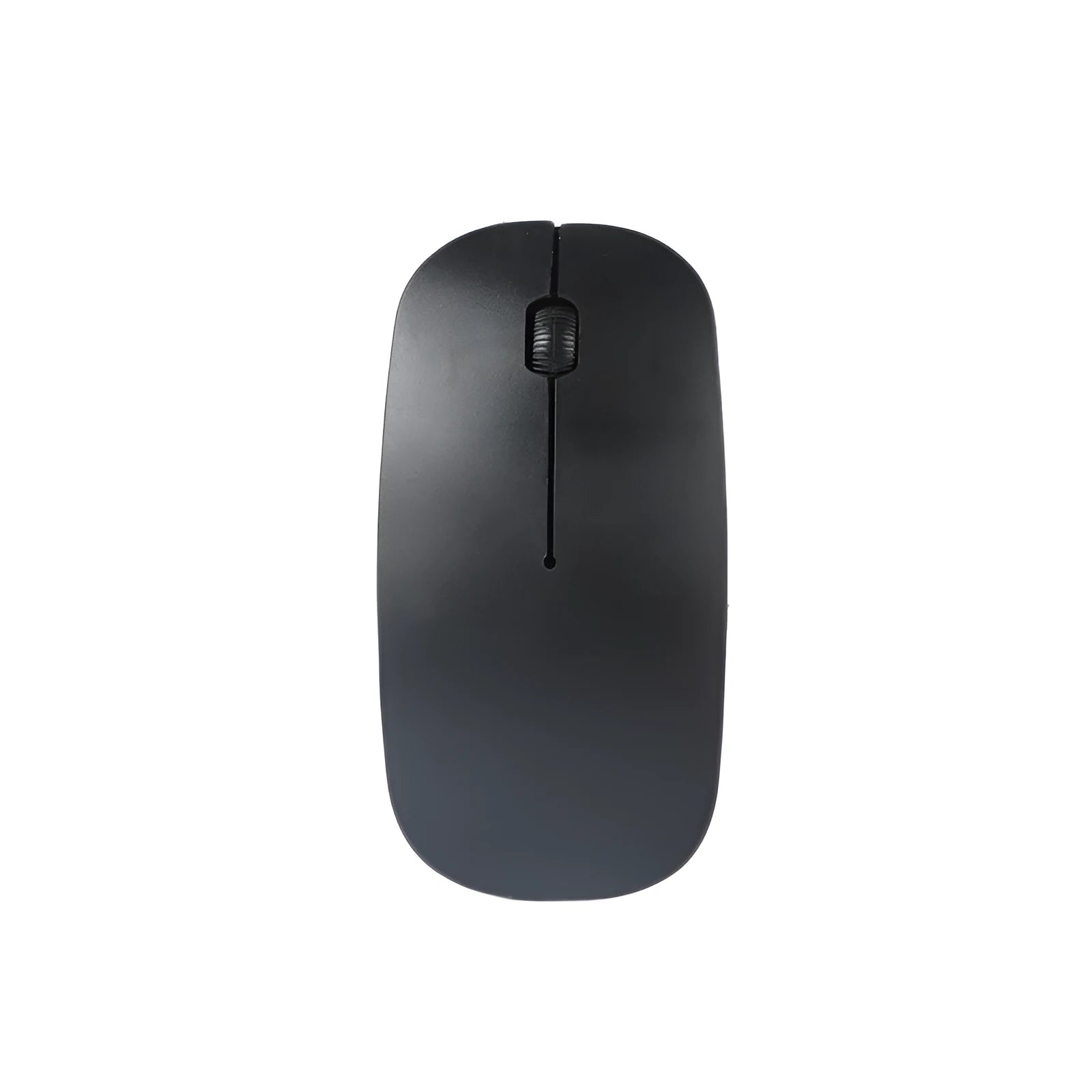Wireless computer mouse with USB receiver available in seven colour choices on desk
