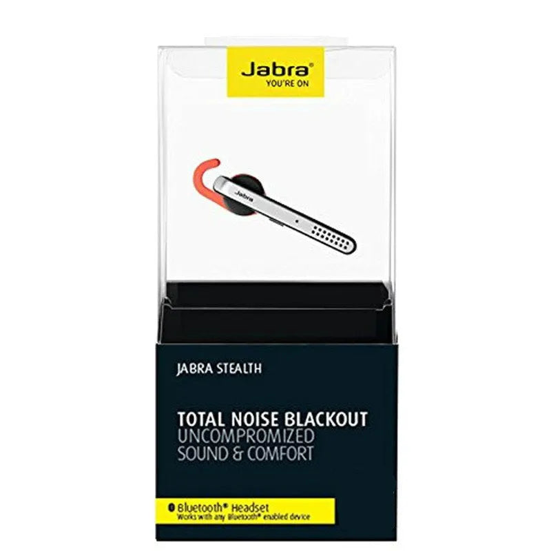 Black or silvery behind-the-ear Bluetooth earphone with automatic connection and dual phone support