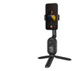 Black foldable PTZ phone bracket with tripod for face-following live streaming
