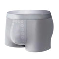 Men's massage particle underwear in mid-waist design with solid colour options