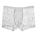 Men's personalised ice silk boxer shorts showing camouflage patterns including black leopard print design