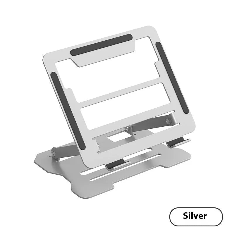 Carbon steel notebook bracket, 25.5cm x 5.5cm x 25.5cm, grey or black, rotatable or fixed model