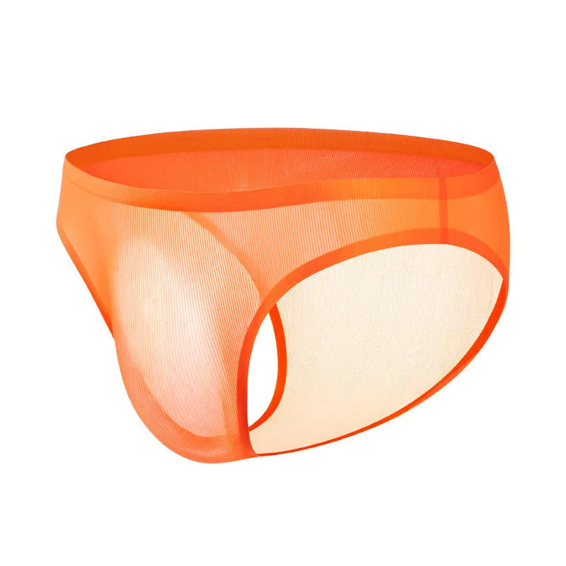 Ultra-thin ice silk seamless low-waist briefs for women in multiple colours