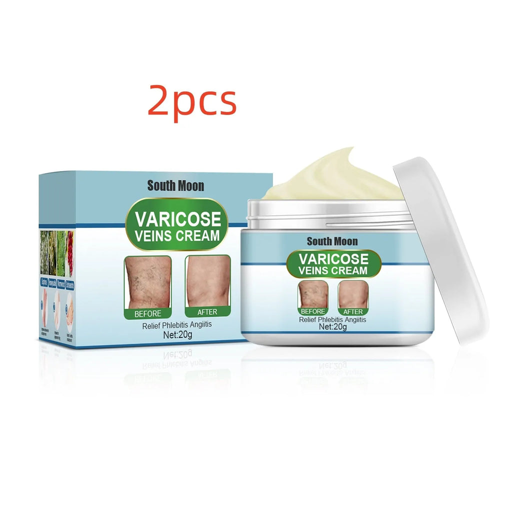 20g jar of vein repair cream for leg vein relief and visible blue-green vein reduction